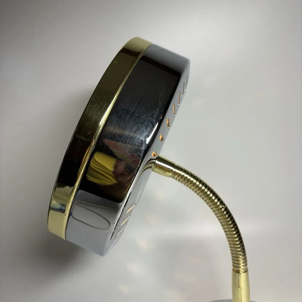 VTG Vanity Lighted Mirror Heavy Magnification By Jerdon Products Gold TESTED